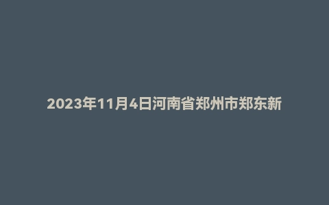 2023年11月4日河南省郑州市郑东新区事业单位面试题