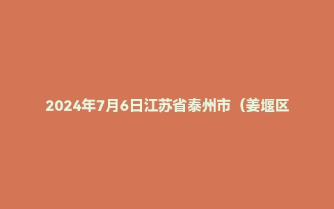 2024年7月6日江苏省泰州市(姜堰区、高港区)、兴化市、泰兴市事业单位考试《综合能力素质》笔试题