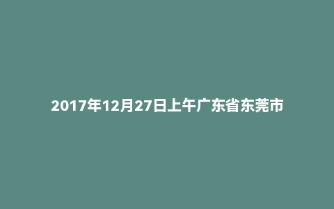 2017年12月27日上午广东省东莞市凤岗镇事业单位国库支付中心面试真题