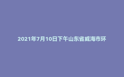 2021年7月10日下午山东省威海市环翠区事业单位面试题