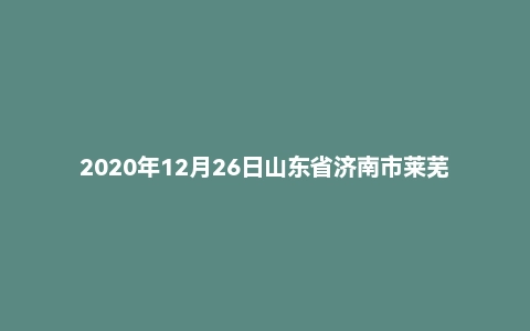 2020年12月26日山东省济南市莱芜区选聘“乡村振兴工作专员”考试精选题