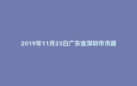 2019年11月23日广东省深圳市市属事业单位公开招聘管理和专业技术岗位工作人员《综合知识》试题