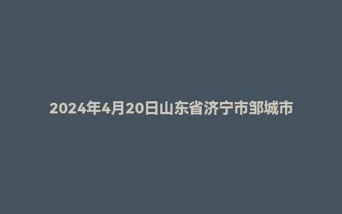 2024年4月20日山东省济宁市邹城市事业单位面试题(上午场)