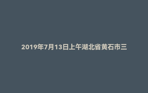 2019年7月13日上午湖北省黄石市三支一扶面试真题
