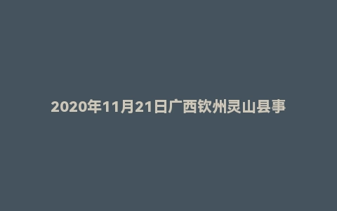 2020年11月21日广西钦州灵山县事业单位笔试精选题
