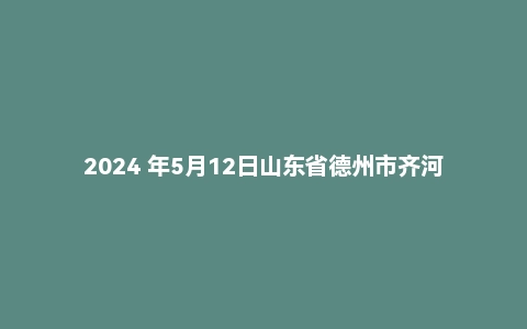 2024 年5月12日山东省德州市齐河县事业单位面试题(5+5)