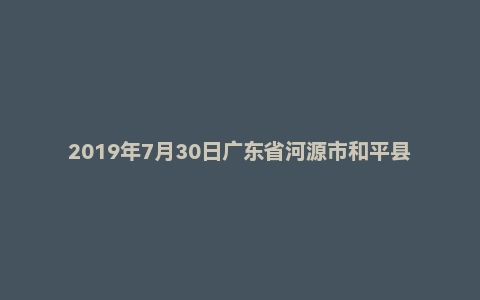 2019年7月30日广东省河源市和平县教师招聘题