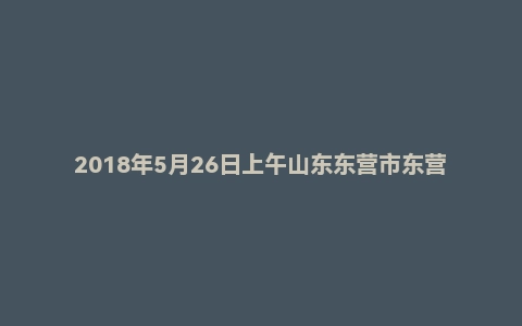 2018年5月26日上午山东东营市东营区事业单位面试真题