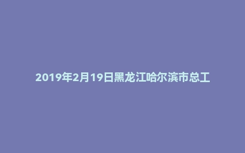 2019年2月19日黑龙江哈尔滨市总工会社会工作者面试真题