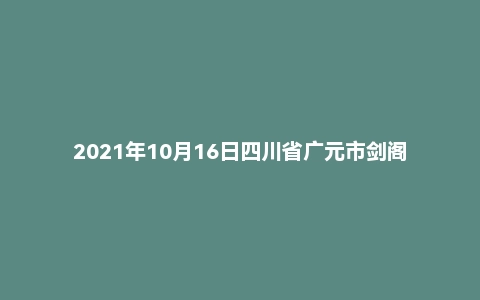 2021年10月16日四川省广元市剑阁县事业单位面试题