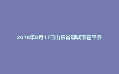 2018年8月17日山东省聊城市茌平县事业单位面试真题