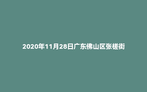 2020年11月28日广东佛山区张槎街道选调公务员笔试