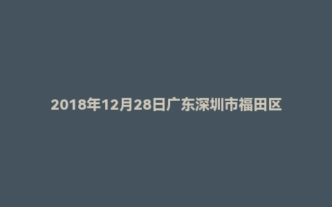 2018年12月28日广东深圳市福田区事业单位面试真题