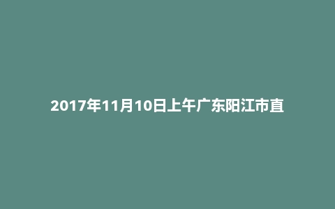 2017年11月10日上午广东阳江市直事业单位教师招考面试真题