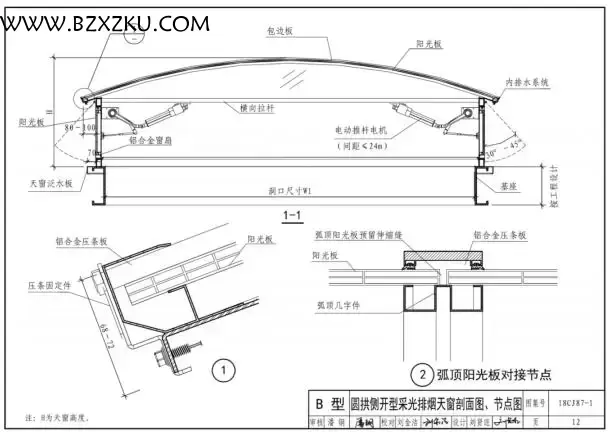 18CJ87- 1 图集免费下载 -18CJ87- 1 采光、通风、消防排烟天窗 (一) 下载 百度网盘