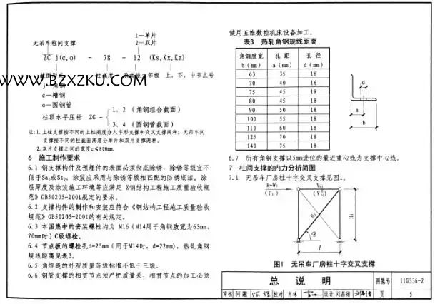 11G336- 2 图集免费下载 -11G336- 2 柱间支撑图集下载