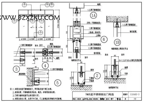 13J602- 3 图集免费下载 -13J602- 3 不锈钢门窗图集下载